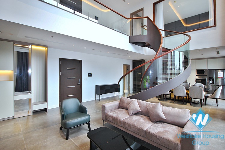 A luxurious duplex 3 bedrooms apartment for rent in Tay Ho area